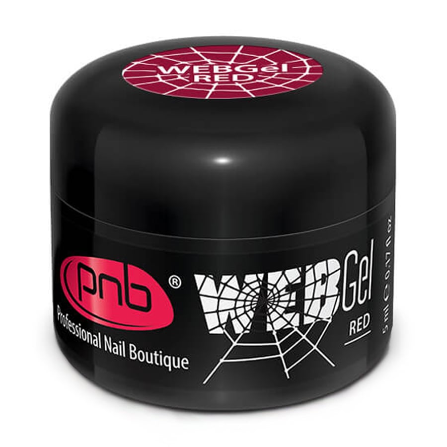 Гель-павутинка для дизайну нігтів UV/LED Web Gel Red, 5 мл